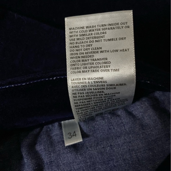 L’agence Monique High Rise Skinny Jeans 34 Velvet Dark Blue Navy NEW with tags - Picture 7 of 12